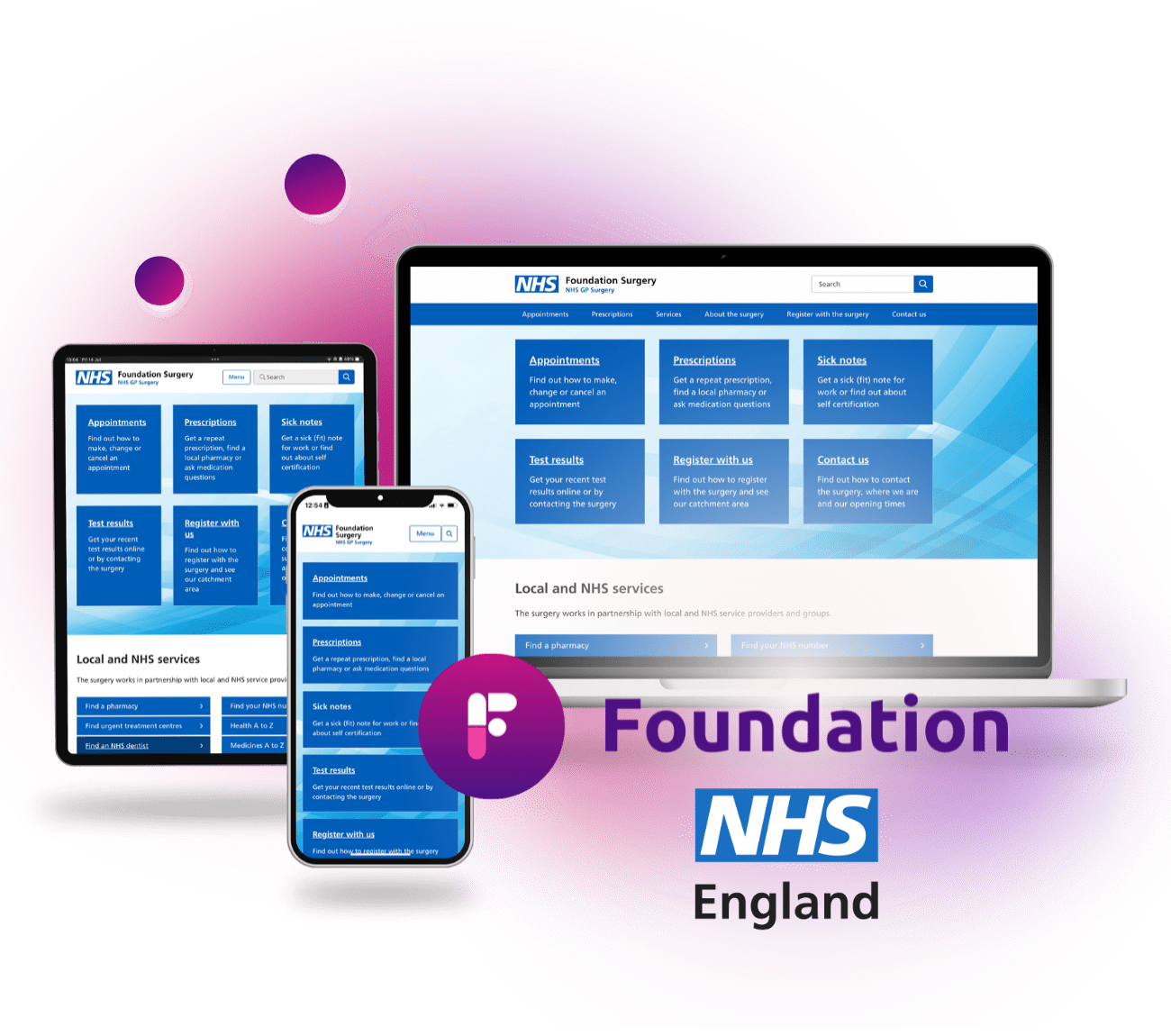 nhs website design